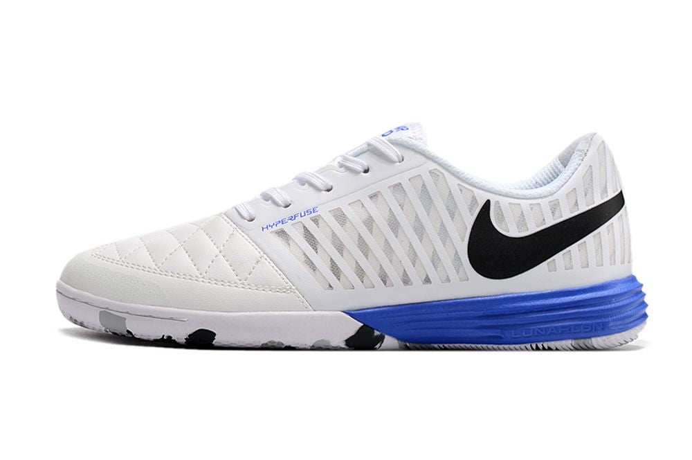 Chuteira Futsal Nike Lunar Gato II IC Branca e Azul