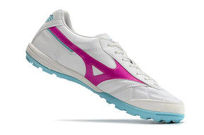 Chuteira Society Mizuno Morelia Sala Japan IC Branca, Rosa e Azul