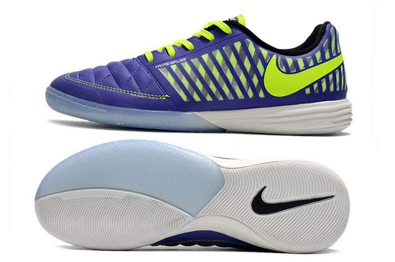 Chuteira Futsal Nike Lunar Gato II IC Roxa e Verde