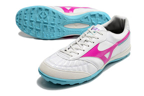 Chuteira Society Mizuno Morelia Sala Japan IC Branca, Rosa e Azul