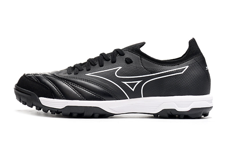 Chuteira Society Mizuno Morelia Neo Beta TF Preta e Branca "Origami Pack"