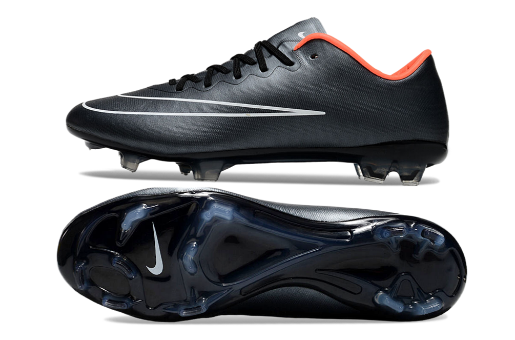 Chuteira Campo Nike Retrô Mercurial Vapor 10 FG Preta