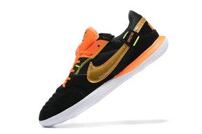 Chuteira Nike Streetgato Preto Futsal Preta com Laranja