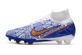 Chuteira Campo Nike Air Zoom Mercurial Superfly 9 Elite FG Azul "CR7"