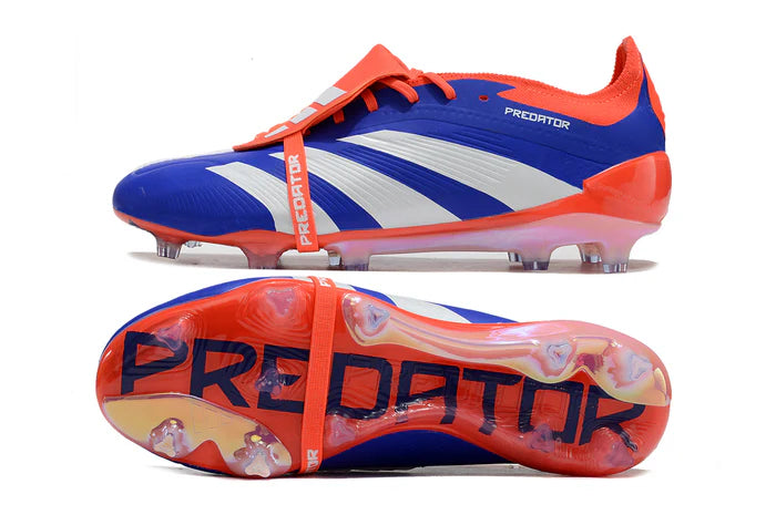 Chuteira Adidas Predator Elite Tongue Azul Campo