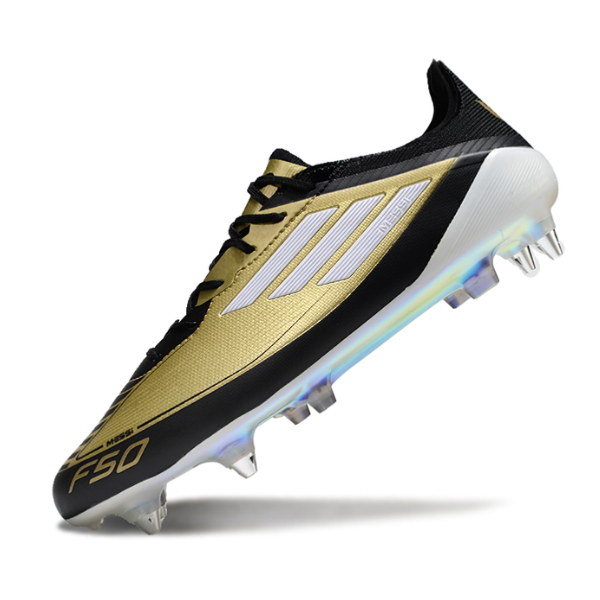 Chuteira Campo Adidas F50 Elite SG Ponta de Aluminio Triunfo Dourado Pack