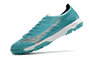 Chuteira Society Mizuno Alpha TF Azul "Azure Blue Pack"