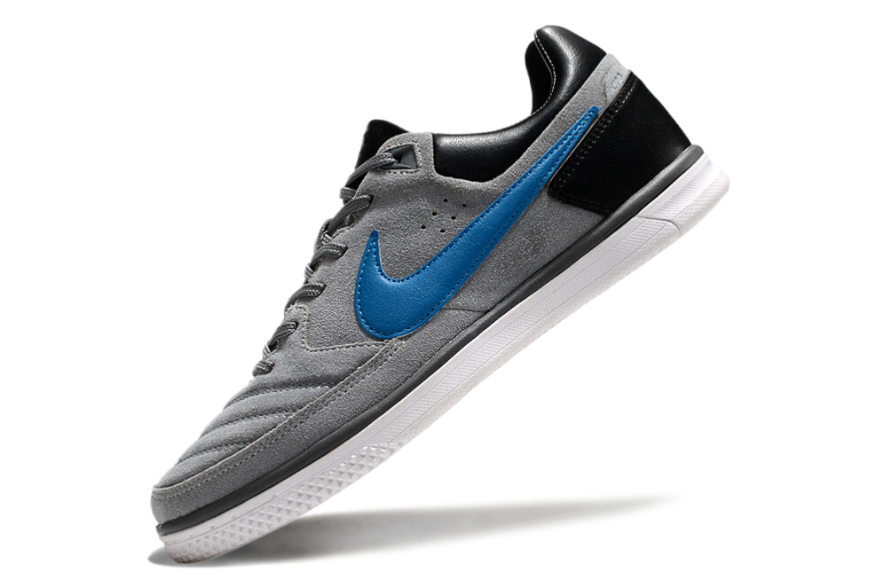 Chuteira Futsal Nike 5 StreetGato IC Cinza, Azul e Preto