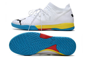 Chuteira Futsal Puma Future Z 1.3 IC Branca e Colorida