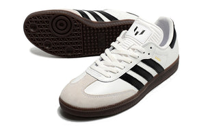 Chuteira Futsal Adidas Lionel Messi x Samba IC Branca e Preto "Classic"