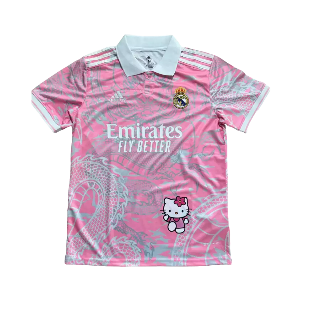 Camisa Real Madrid Hello Kitty 24/25 - Torcedor Masculina - Rosa