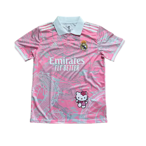 Camisa Real Madrid Hello Kitty 24/25 - Torcedor Masculina - Rosa