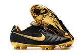 Nike Tiempo Legend 7  R10 FG Preta e Dourada