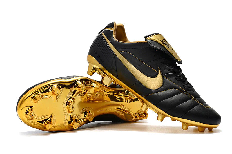 Nike Tiempo Legend 7  R10 FG Preta e Dourada