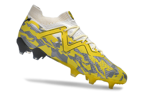 Chuteira Campo Puma Future Ultimate FG Amarela e Cinza "Voltage Pack"