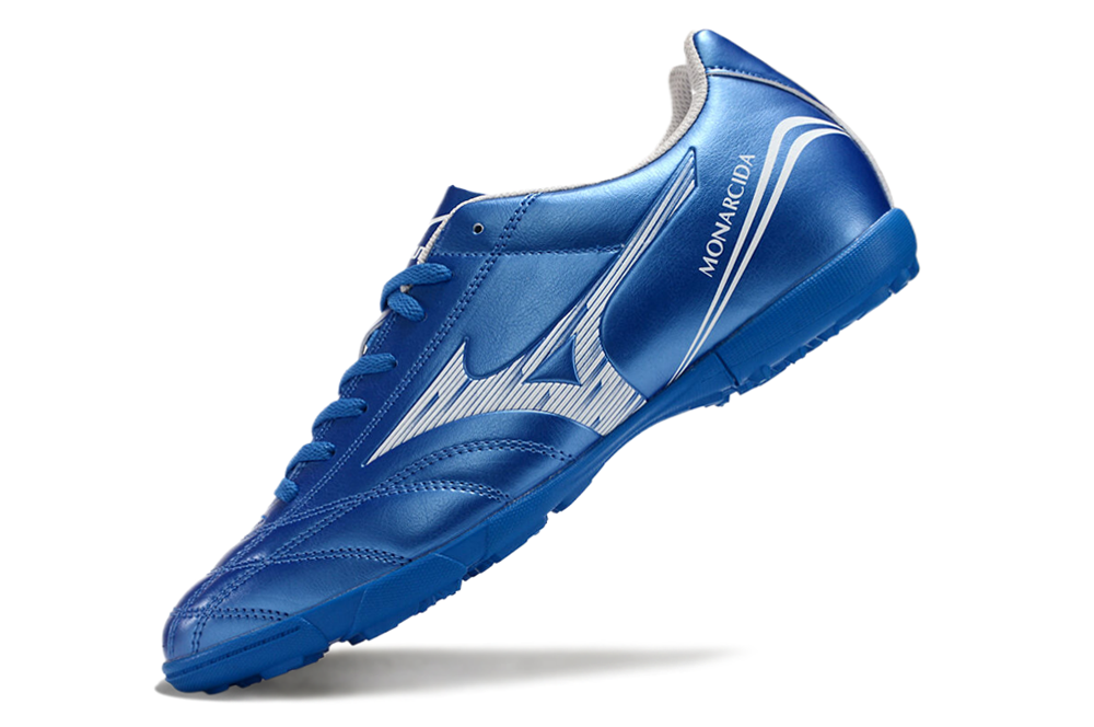 Chuteira Society Mizuno Morelia Classic Azul TF "Mugen Pack"