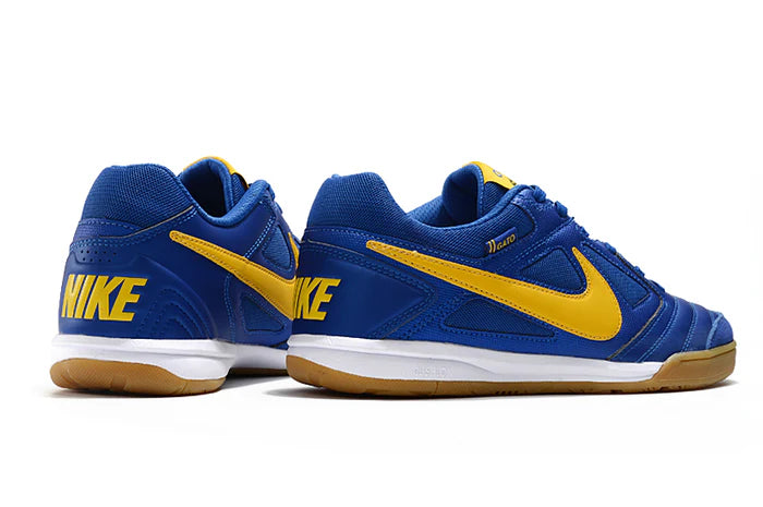 Chuteira Nike SB Gato Futsal Azul e Amarelo