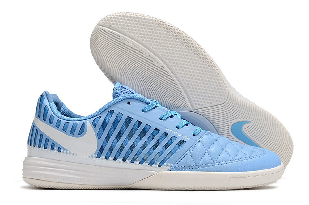 Chuteira Futsal Nike Lunar Gato II IC Azul e Branca