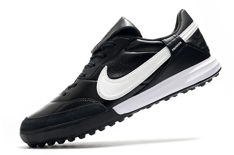 Chuteira Society Nike Premier 3 TF Preta e Branca