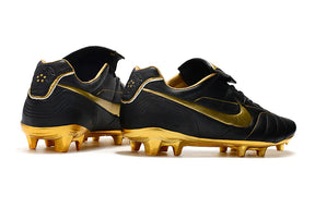 Nike Tiempo Legend 7  R10 FG Preta e Dourada